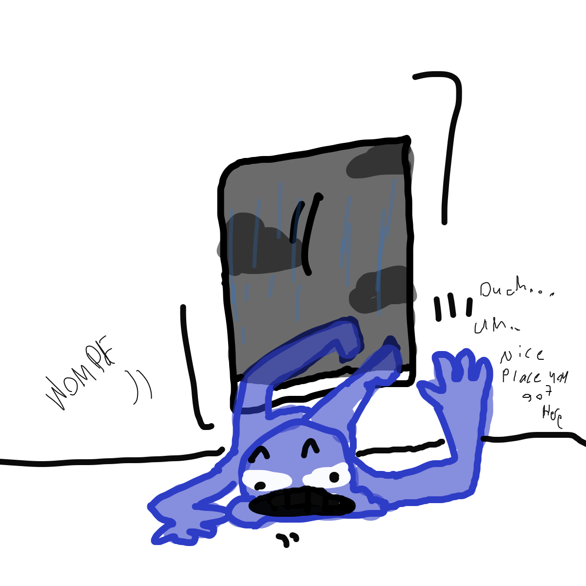 Drawing in confusion by EvanIsHere