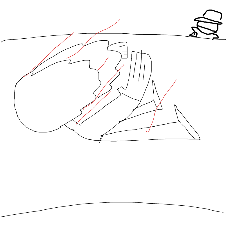 She is now dead - Online Drawing Game Comic Strip Panel by thePlopper