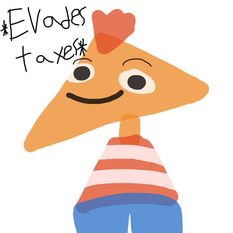 He evaded taxes - Online Drawing Game Comic Strip Panel by thePlopper