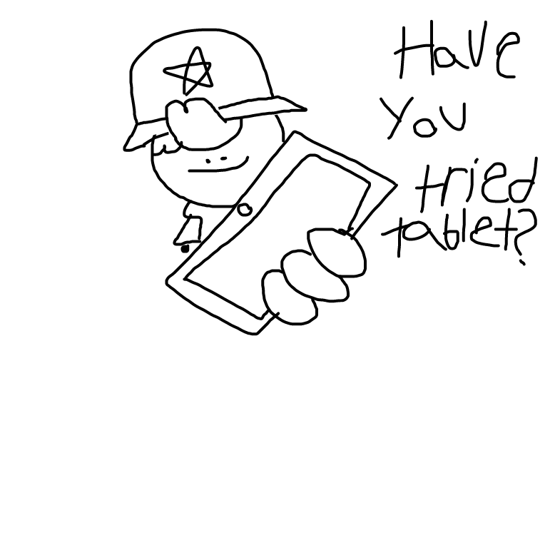 I only use tablet - Online Drawing Game Comic Strip Panel by thePlopper