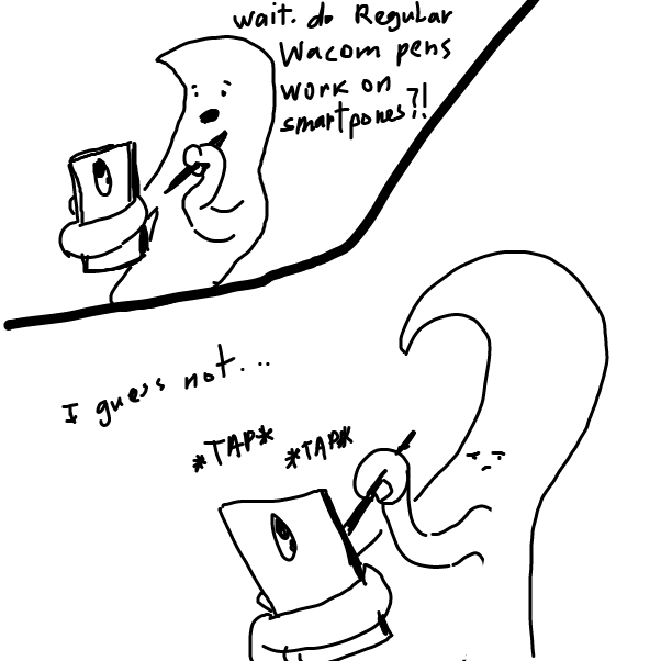 Drawing in Drawing on the phone be like by Robro