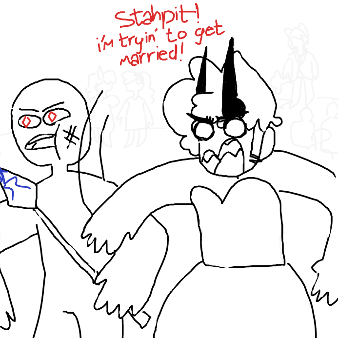 Drawing in Who's the lucky man? by wrecktangle