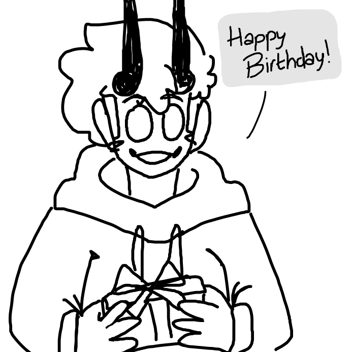 Drawing in Birthday! by wrecktangle