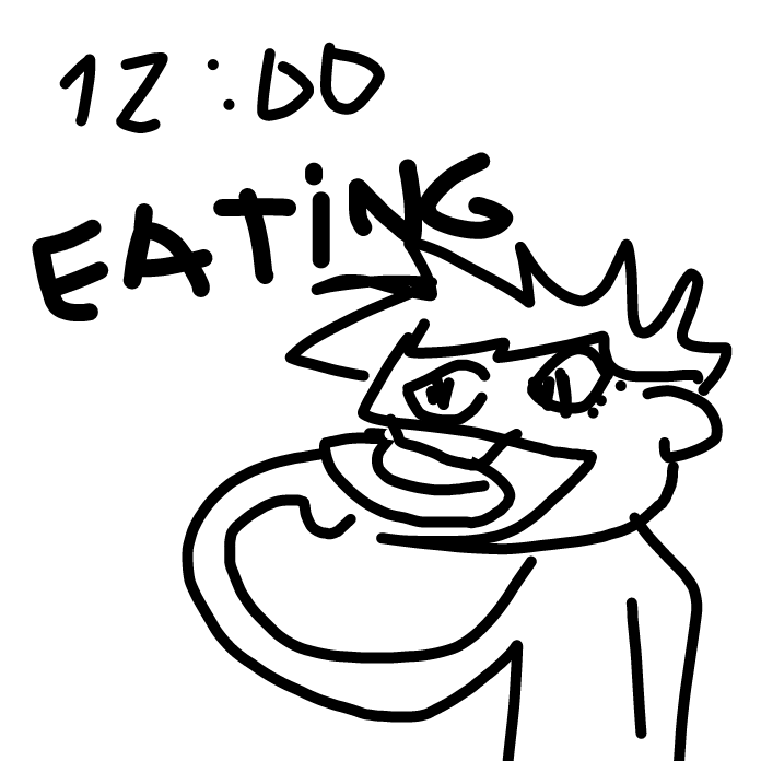 Drawing in Hello, dis mi. Folloh mi on dis journeh froo mah d by Robro