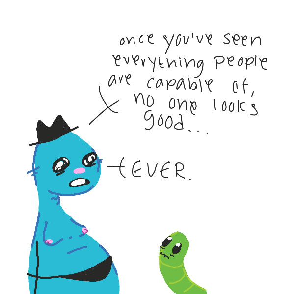 Drawing in I got a joke... by y3liak