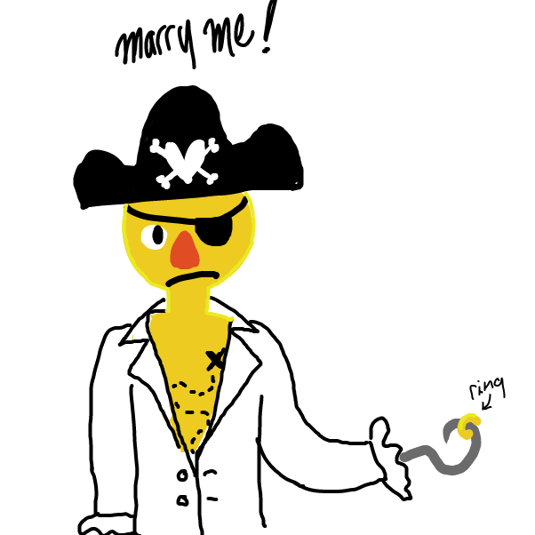 Drawing in Pirate Wedding by bazookangaroo