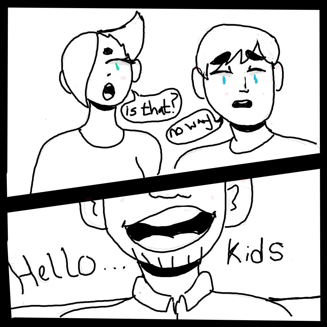 Who is this?  - Online Drawing Game Comic Strip Panel by Rednightlights