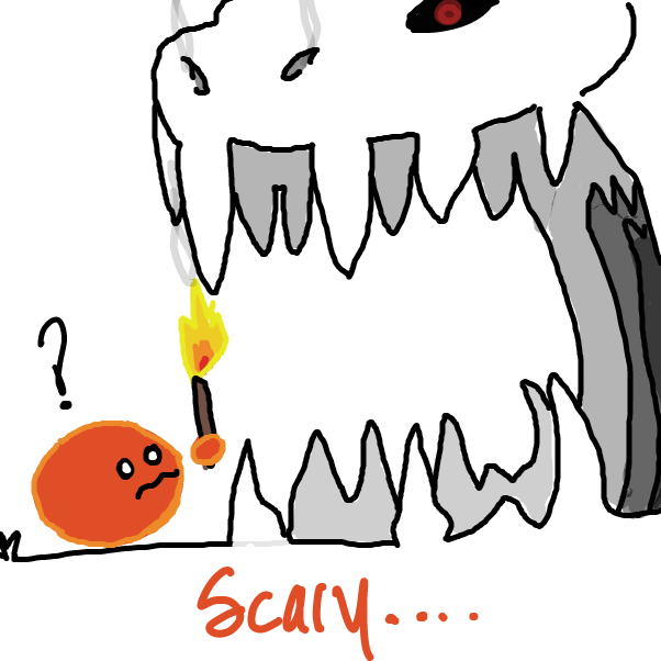 Drawing in cave by bazookangaroo