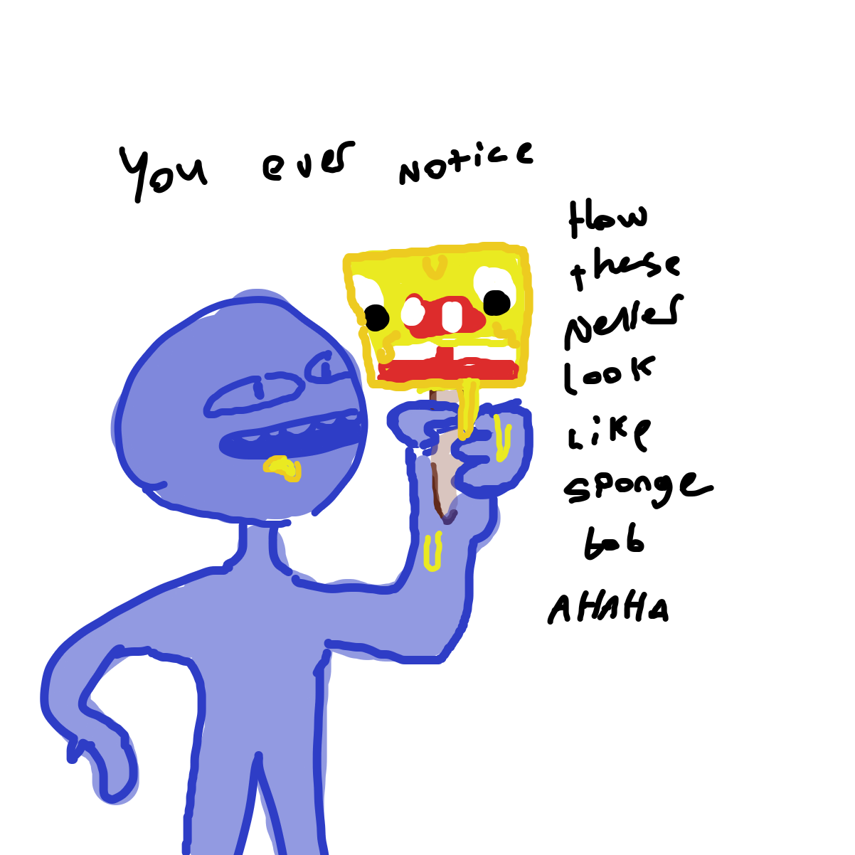 Drawing in Ice Cream by EvanIsHere