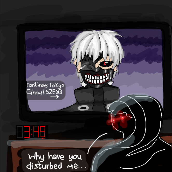 Drawing in do not disturb~ by wrecktangle