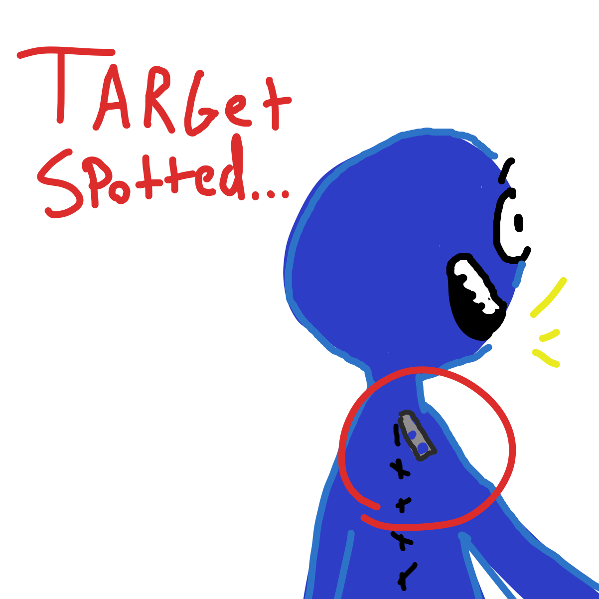 Drawing in Behind The Suit by EvanIsHere