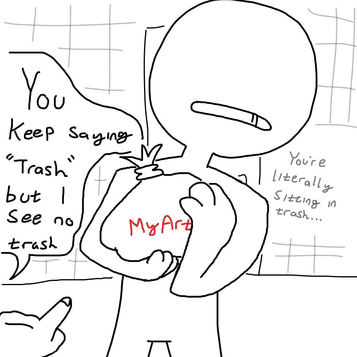  - Online Drawing Game Comic Strip Panel by CherryFlavored