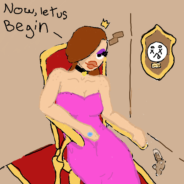 Queen Dylan does not stand for this. - Online Drawing Game Comic Strip Panel by Michael_Mayonaise