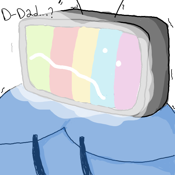 Drawing in TV by Michael_Mayonaise