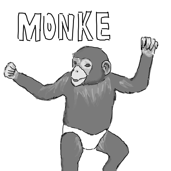 monke - Online Drawing Game Comic Strip Panel by [REDACTED]