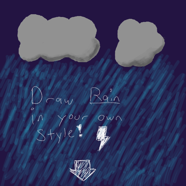 Draw Rain in your own Style! - Online Drawing Game Comic Strip Panel by rein