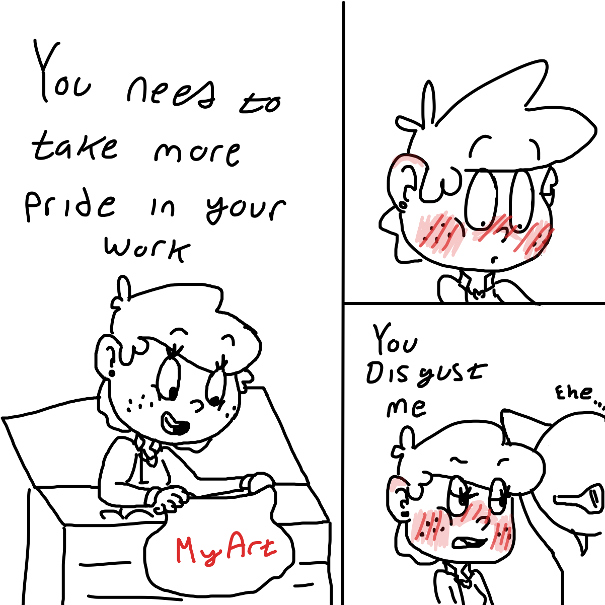  - Online Drawing Game Comic Strip Panel by CherryFlavored