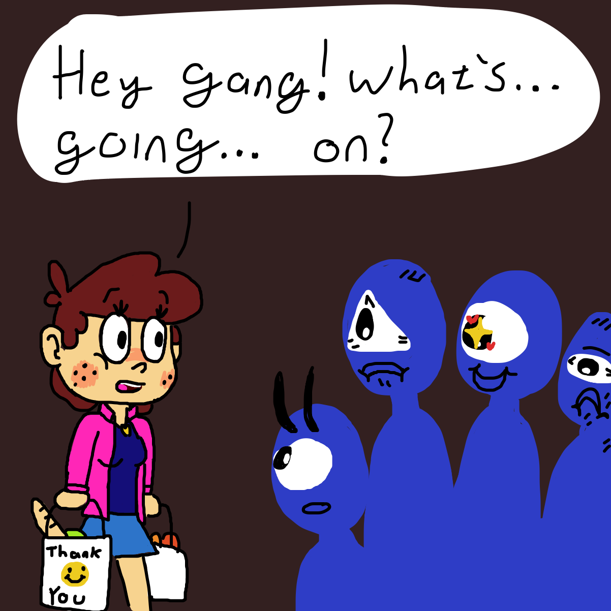 The drawing tool almost crapped out on me - Online Drawing Game Comic Strip Panel by CherryFlavored