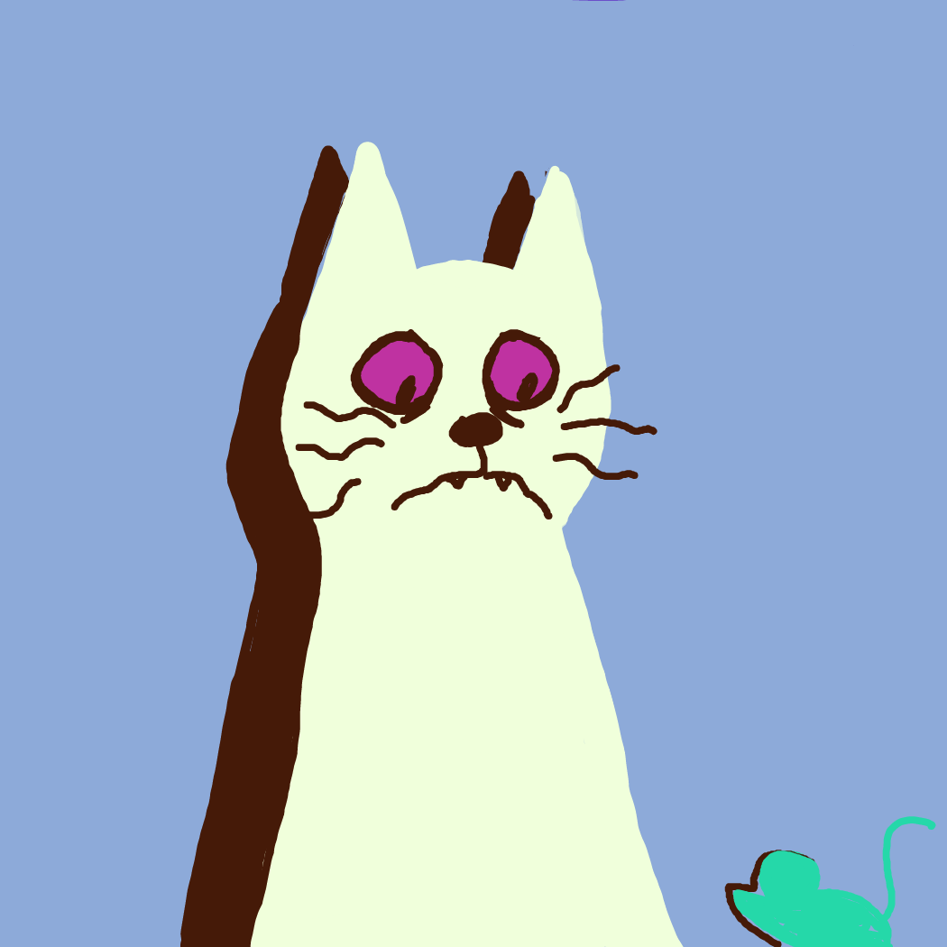 I started a entire new cat before I saw the color hexs in the note but I still want to carry the uneasiness of the cat - Online Drawing Game Comic Strip Panel by Rednightlights