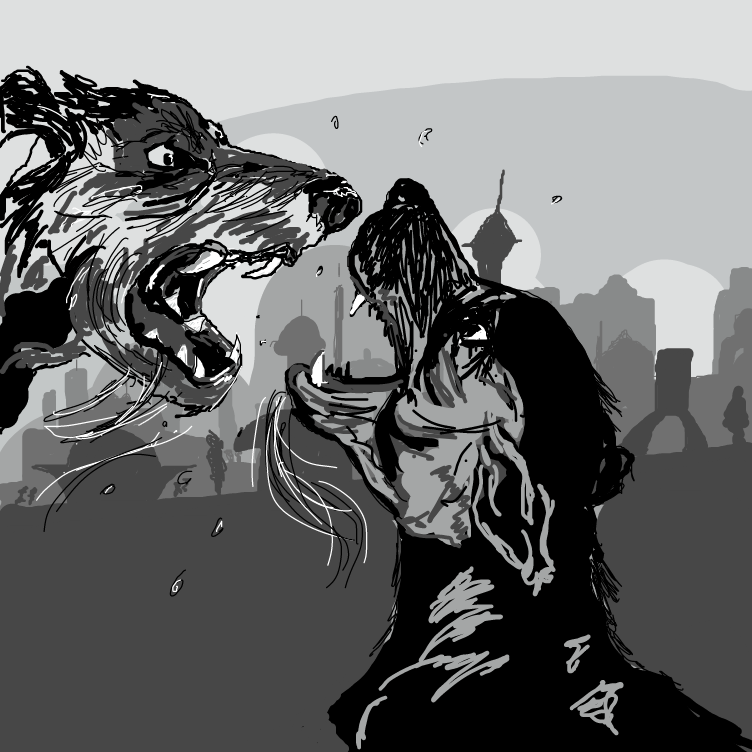 Drawing in Dogfight over iran by dona.