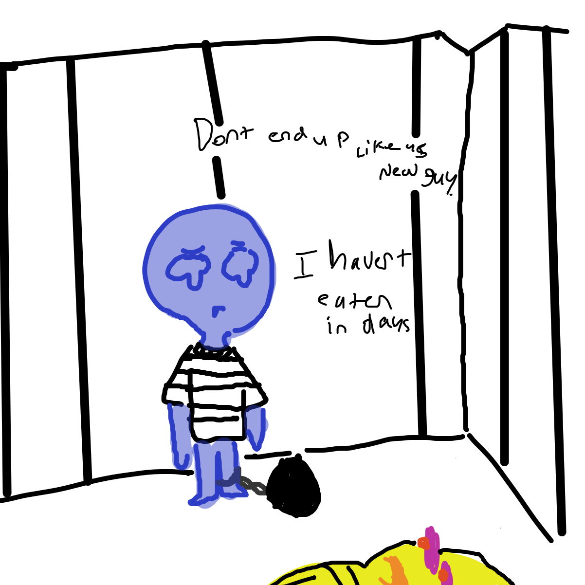 Drawing in New comer by EvanIsHere