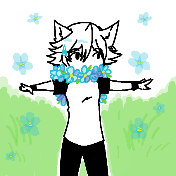 Drawing in flower crowns~ by LittlePhantasm