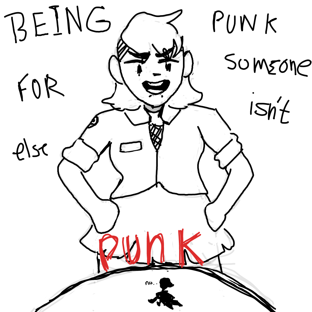 Punk is Punk as long as you are being who you want. - Online Drawing Game Comic Strip Panel by Rednightlights