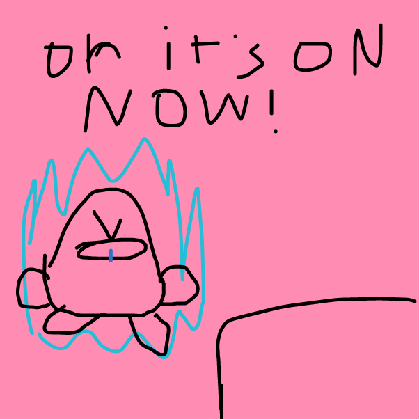 Drawing in The Battle by kirbfan100