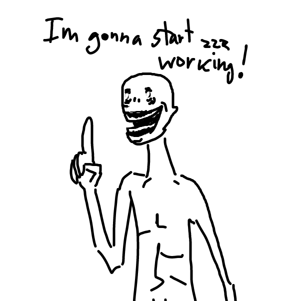 Drawing in tired by Robro