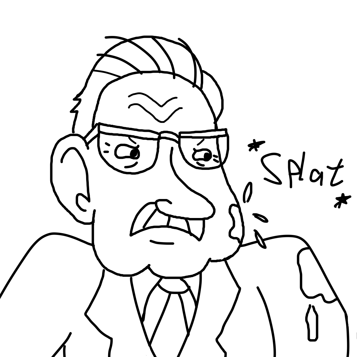 Uh oh, it's the principal! - Online Drawing Game Comic Strip Panel by CherryFlavored