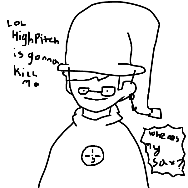 Drawing in I put a tuba on my head by Ender1872