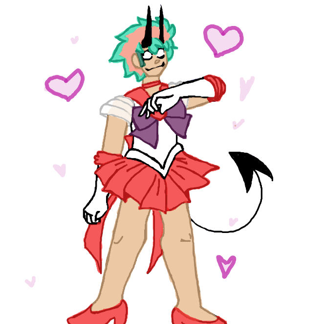 Drawing in Magical Girls by wrecktangle