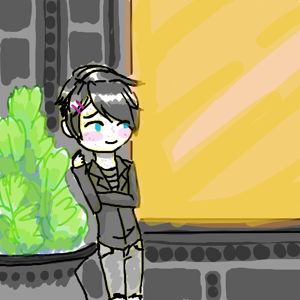 Drawing in café by LittlePhantasm