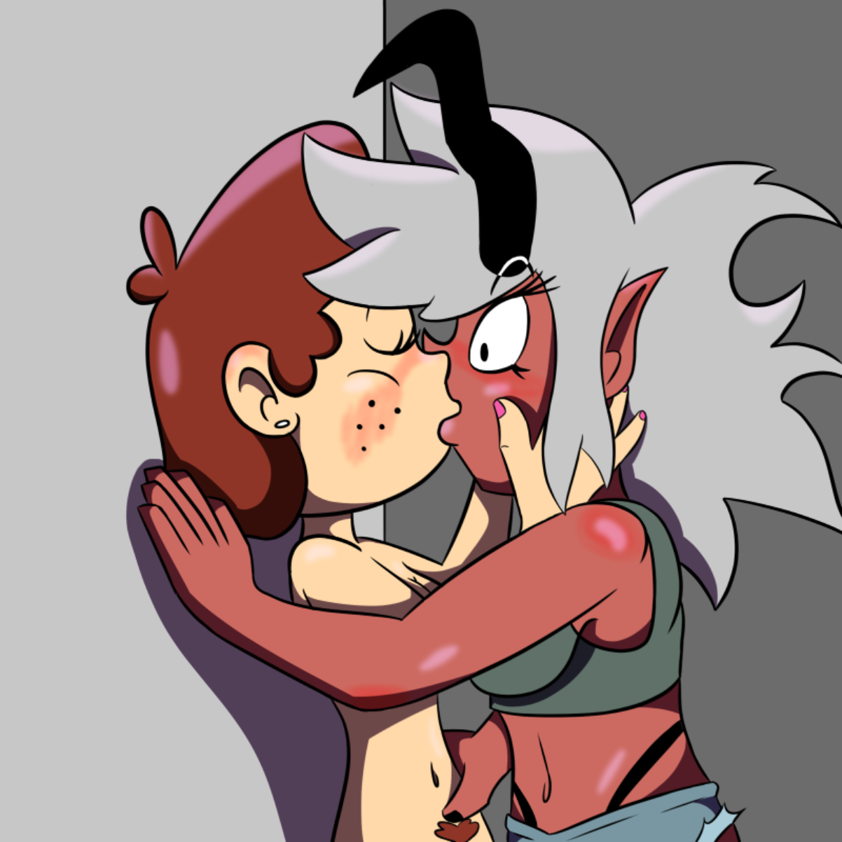 How's this for "touchy-feely"? - Online Drawing Game Comic Strip Panel by CherryFlavored