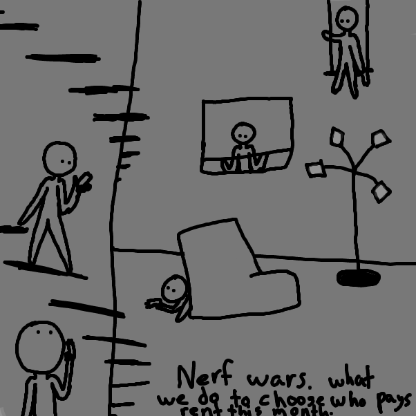 Drawing in Nerf War by ItzAki