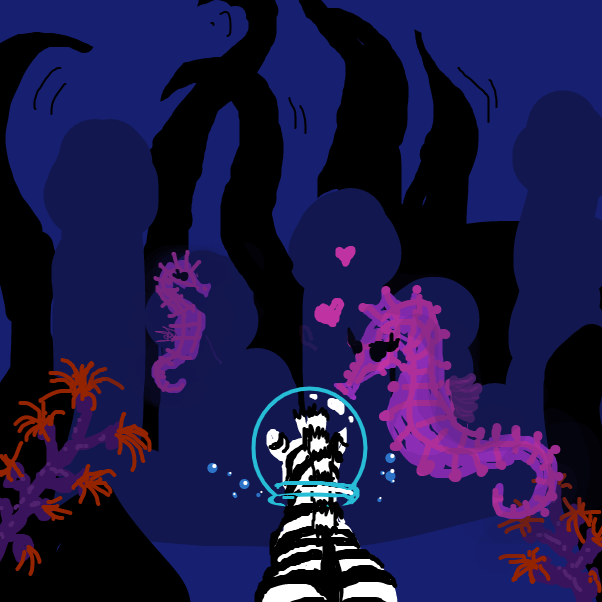 Drawing in Zebra cruise by Ramora