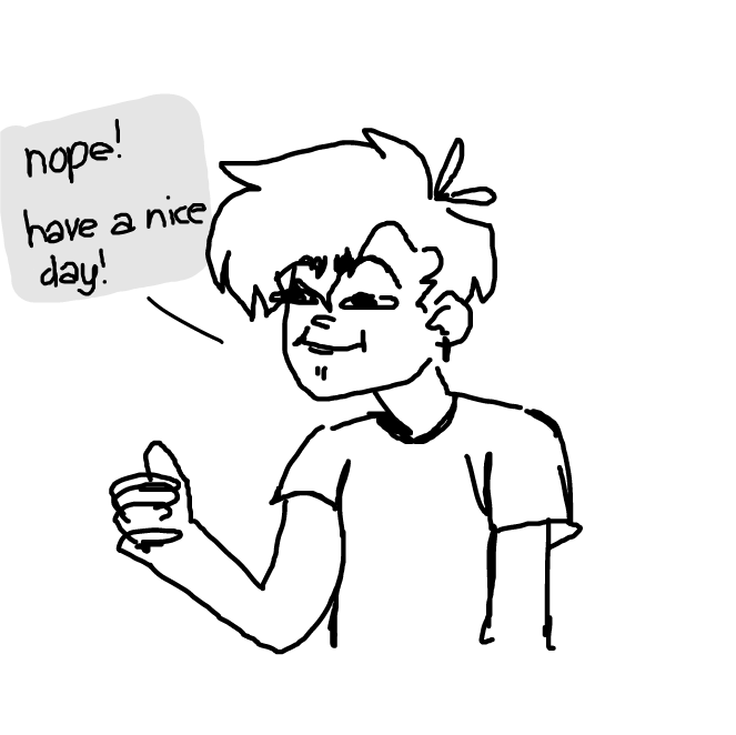 Drawing in A face I thought of by wrecktangle