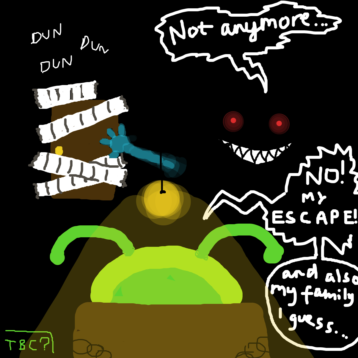 Drawing in the assault of ted by dribblio