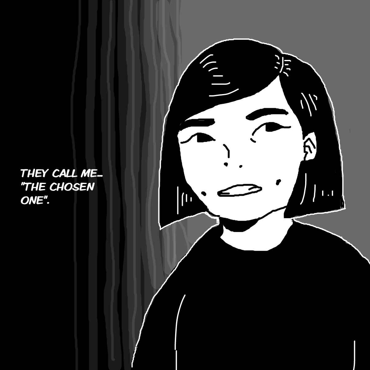 Drawing in the chosen one (1) by dribblio