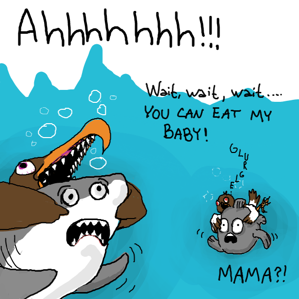 Drawing in Samuel Seagull by Ramora