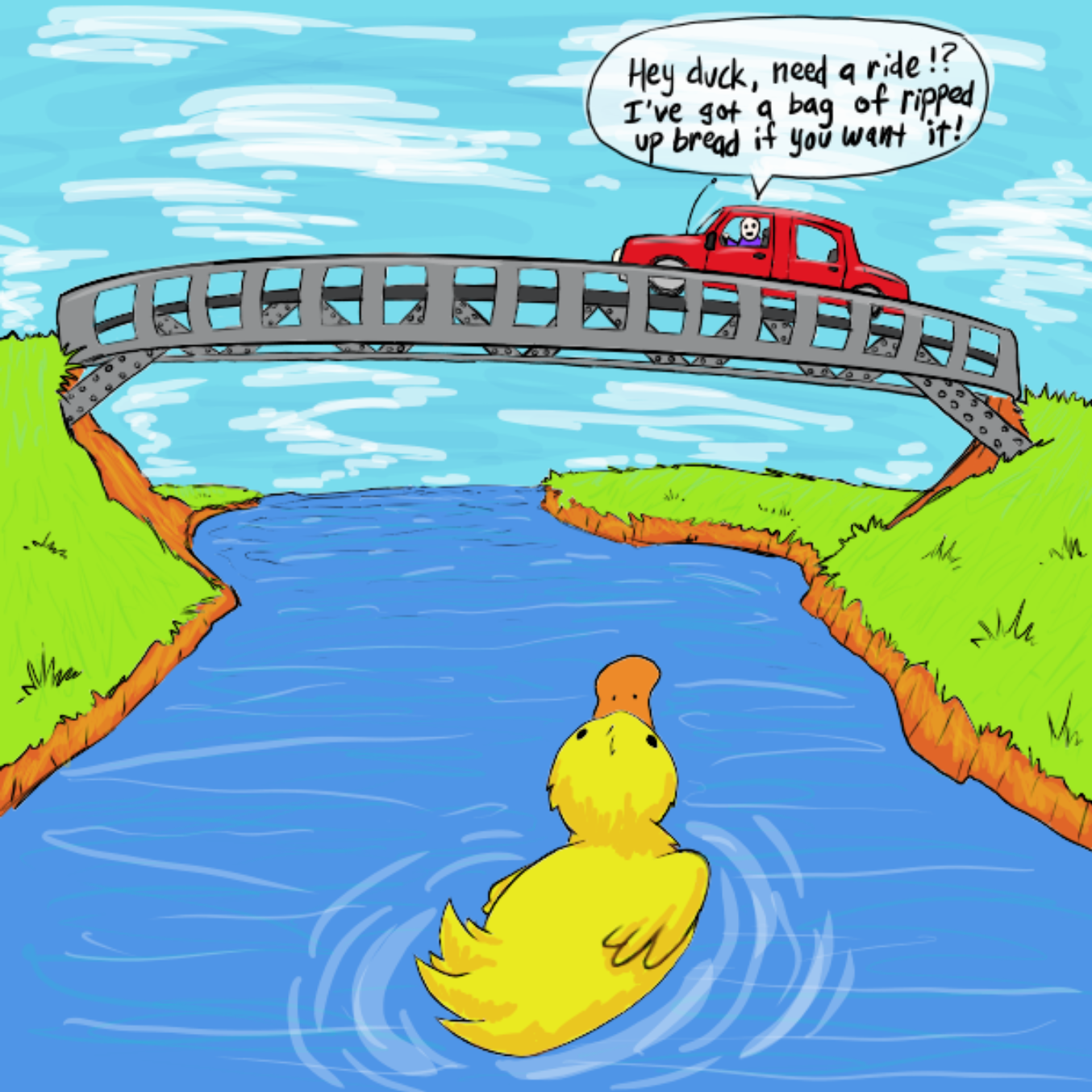  - Online Drawing Game Comic Strip Panel by Wizard Croissant