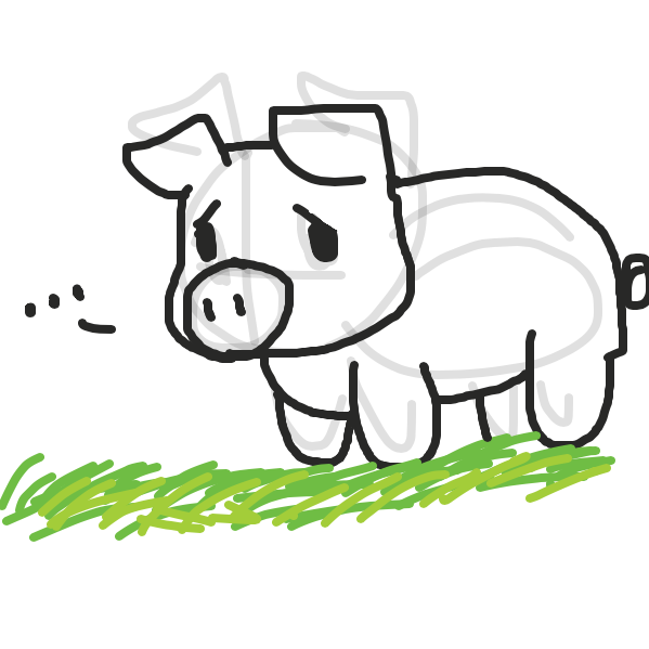 Drawing in When pigs fly by Pupsicle