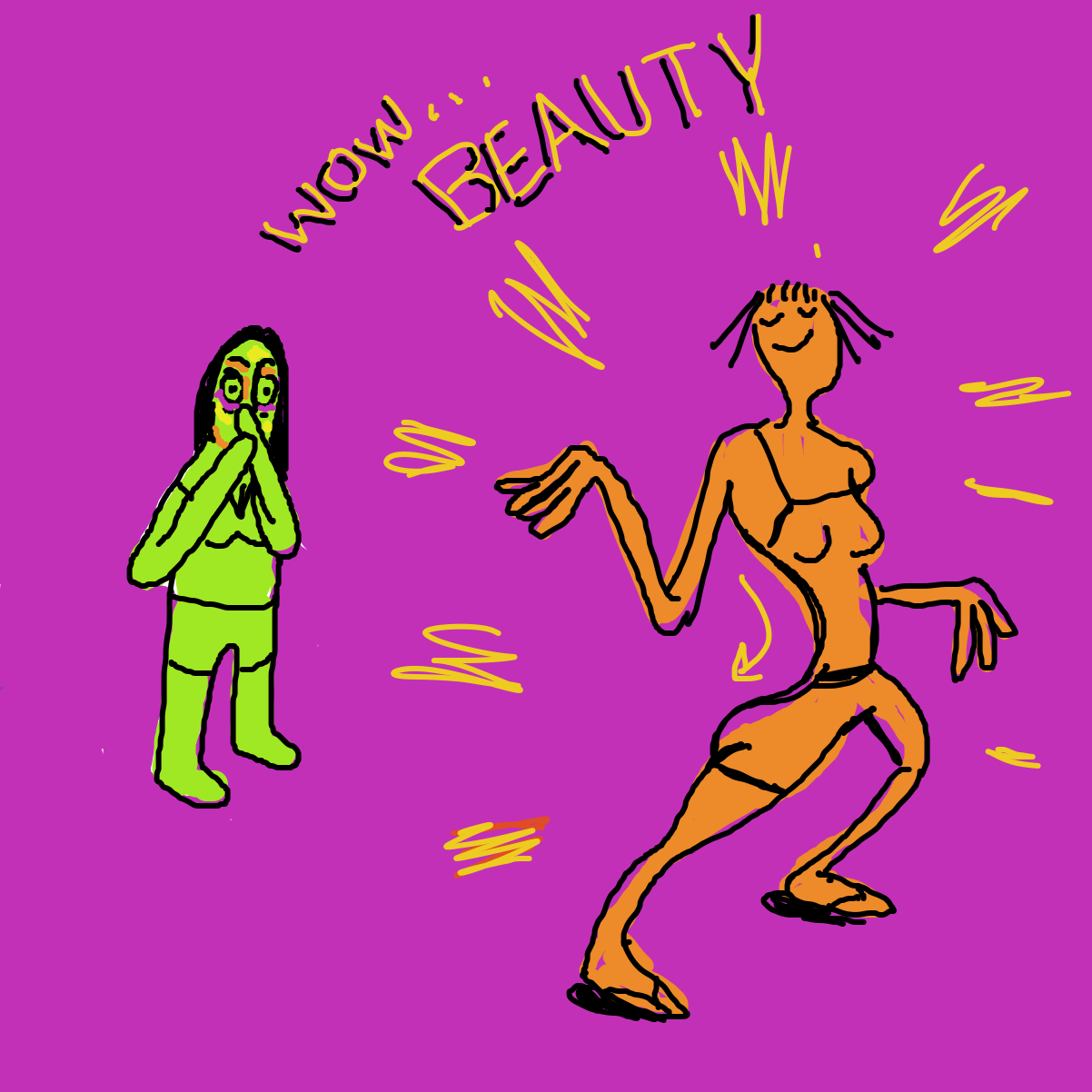 Drawing in Spine by Brenda