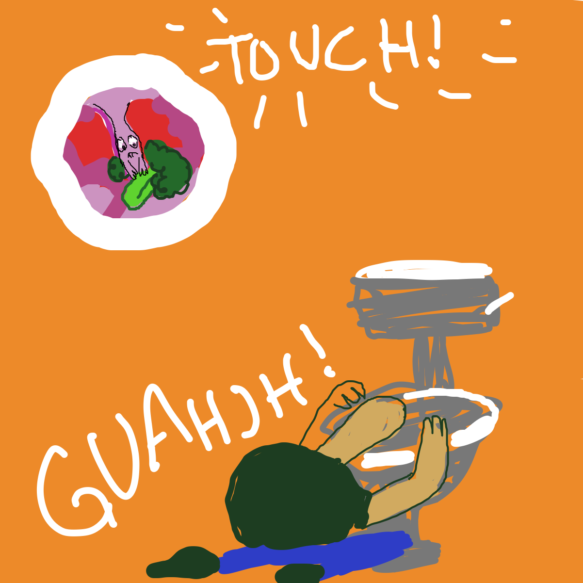 Drawing in Uvula by Brenda