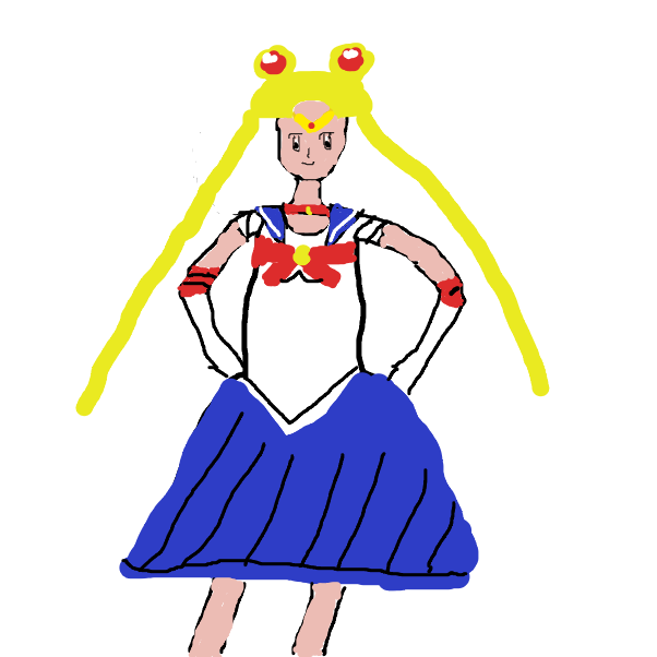 After the rainbow animation, the got from her new friends a selftboost! What her helps to be more confident about her self and to unlock her sailor warrior form! - Online Drawing Game Comic Strip Panel by Sawyer