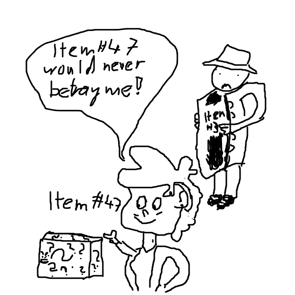 Drawing in Whatcha gonna do? by Sawyer