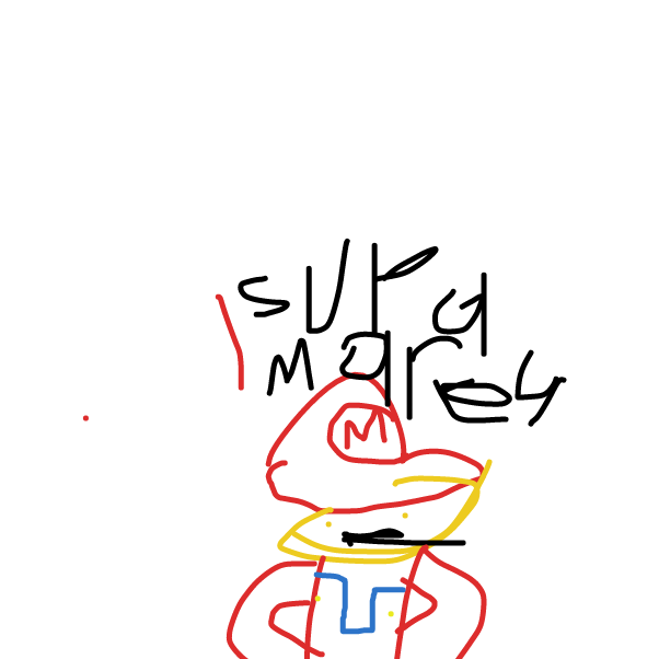 Supa Marey - Online Drawing Game Comic Strip Panel by kirbfan100