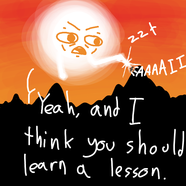 Drawing in Beginning of the end by ItzAki