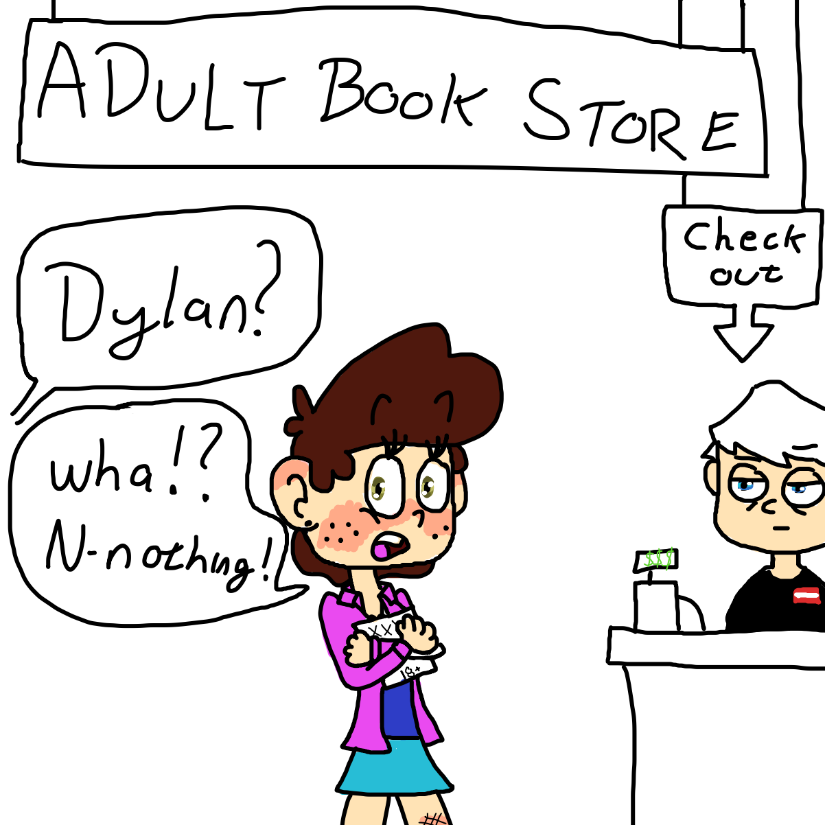  - Online Drawing Game Comic Strip Panel by CherryFlavored