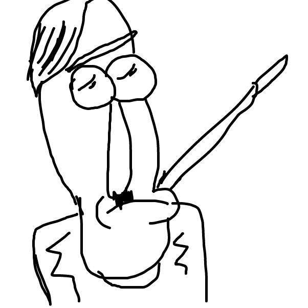 Drawing in adolfrickler by green cube